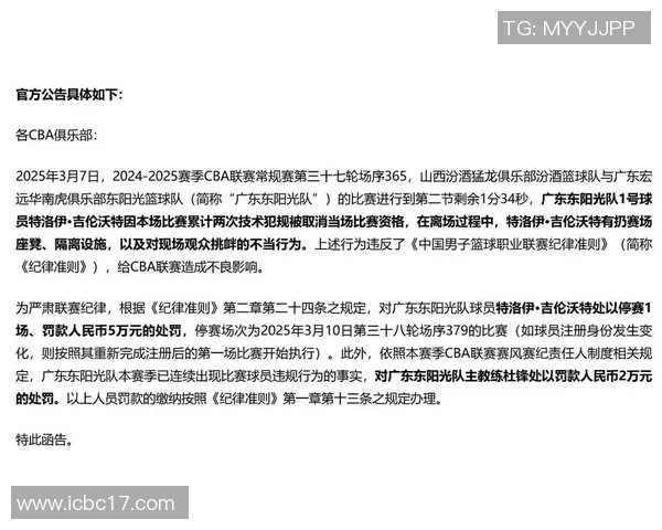 球员因违反交易规定遭罚款并停赛 相关处罚公告发布